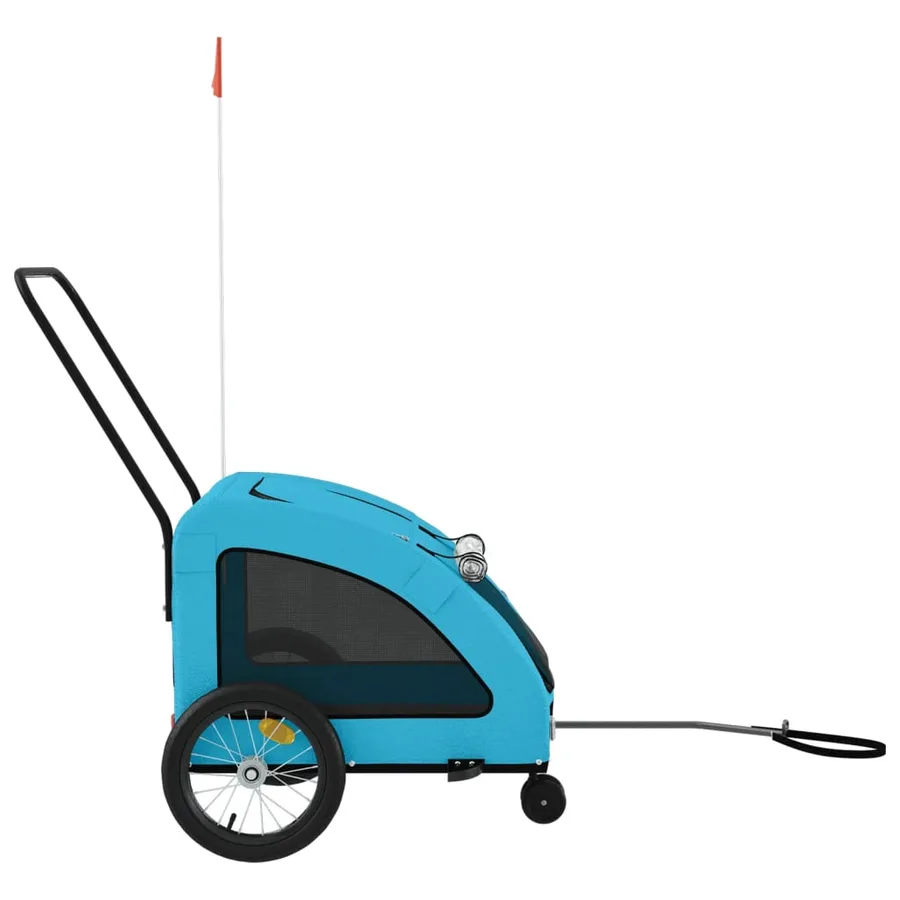 Remorque de vélo pour animaux de compagnie bleu - 6