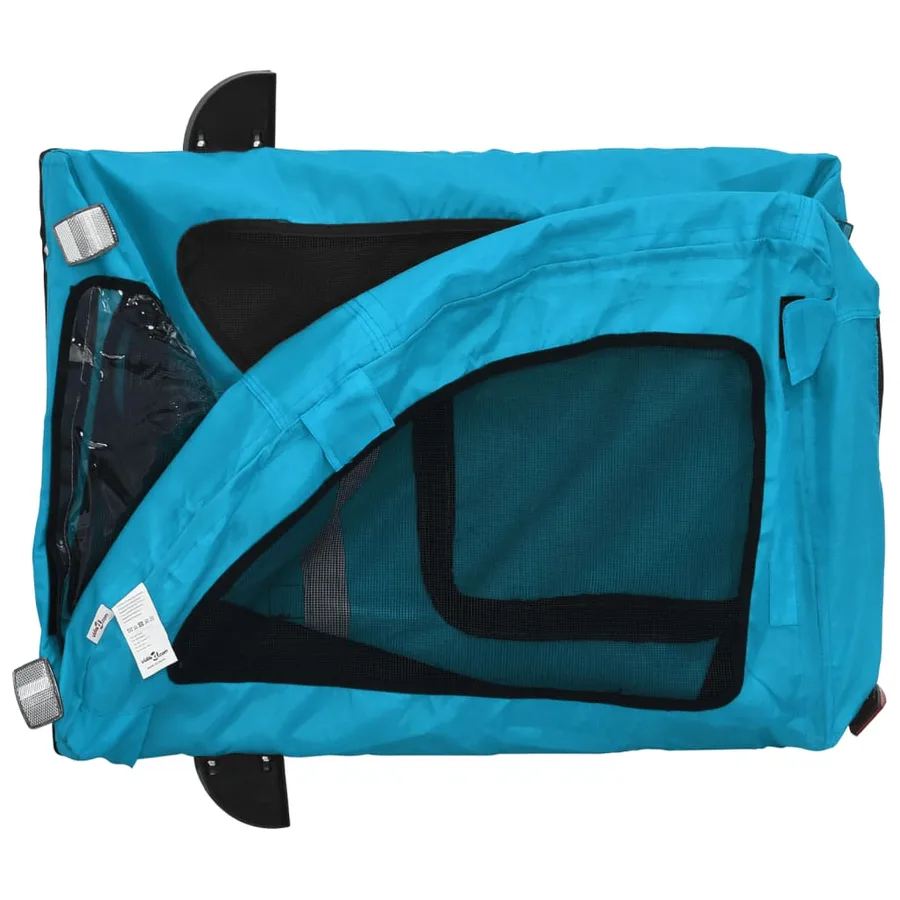 Remorque de vélo pour animaux de compagnie bleu - 9