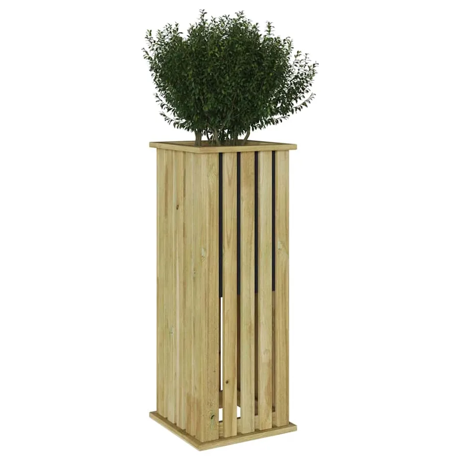 Caisses de plantation Marron 33 x 33 x 85 cm Pinède imprégnée - 3