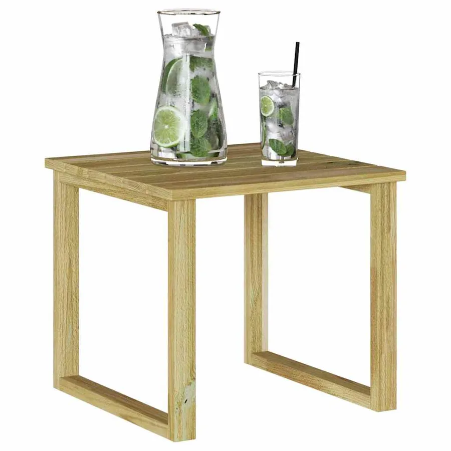 table Naturel 40 x 40 x 36 cm Pinède imprégnée - 3