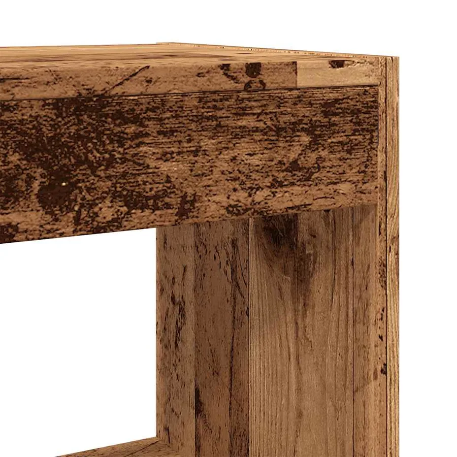 Bibliothèque/Séparateur de pièce vieux bois 80x30x72 cm - 7