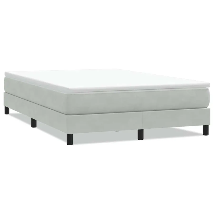 Sommier à lattes de lit sans matelas gris clair 160x220cm - 2