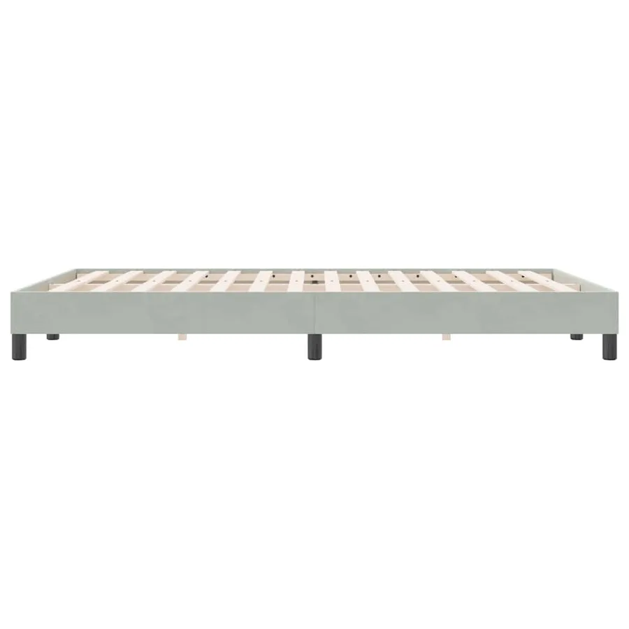 Sommier à lattes de lit sans matelas gris clair 160x220cm - 6
