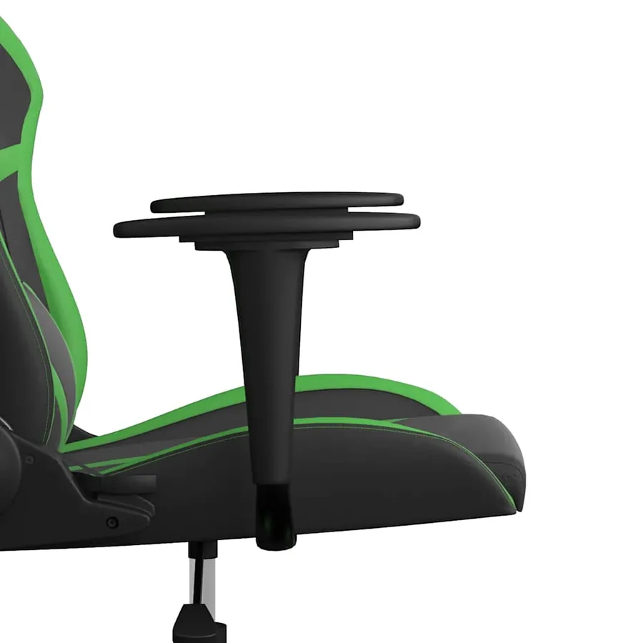 Chaise de jeu de massage Noir et vert Similicuir - 10