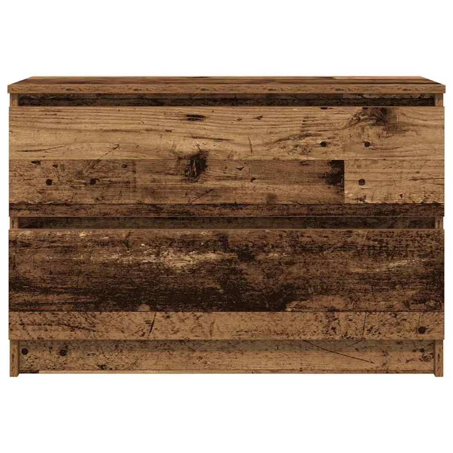 Meuble TV vieux bois 80x35x54 cm bois d'ingénierie - 6