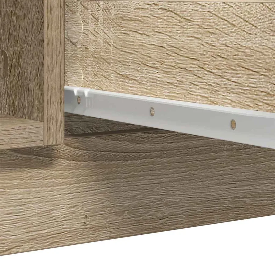 Buffet et tiroirs chêne sonoma 100,5x35x98,5 cm bois ingénierie - 11