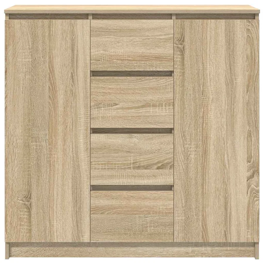 Buffet et tiroirs chêne sonoma 100,5x35x98,5 cm bois ingénierie - 6