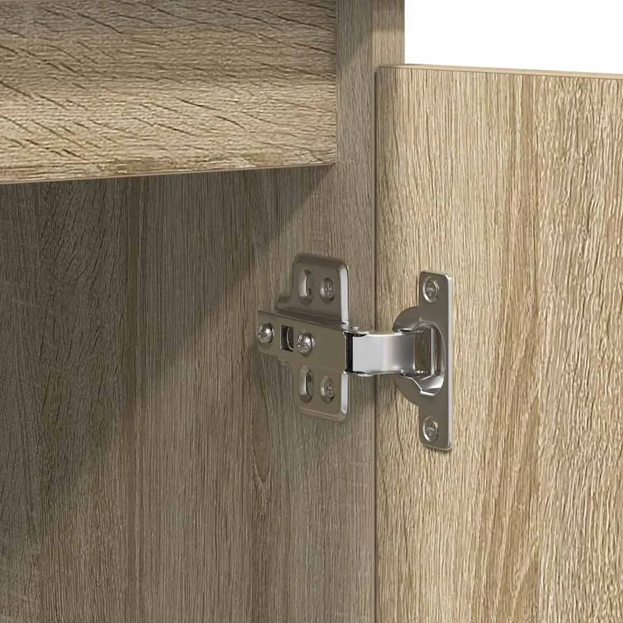 Buffet et tiroirs chêne sonoma 100,5x35x98,5 cm bois ingénierie - 9