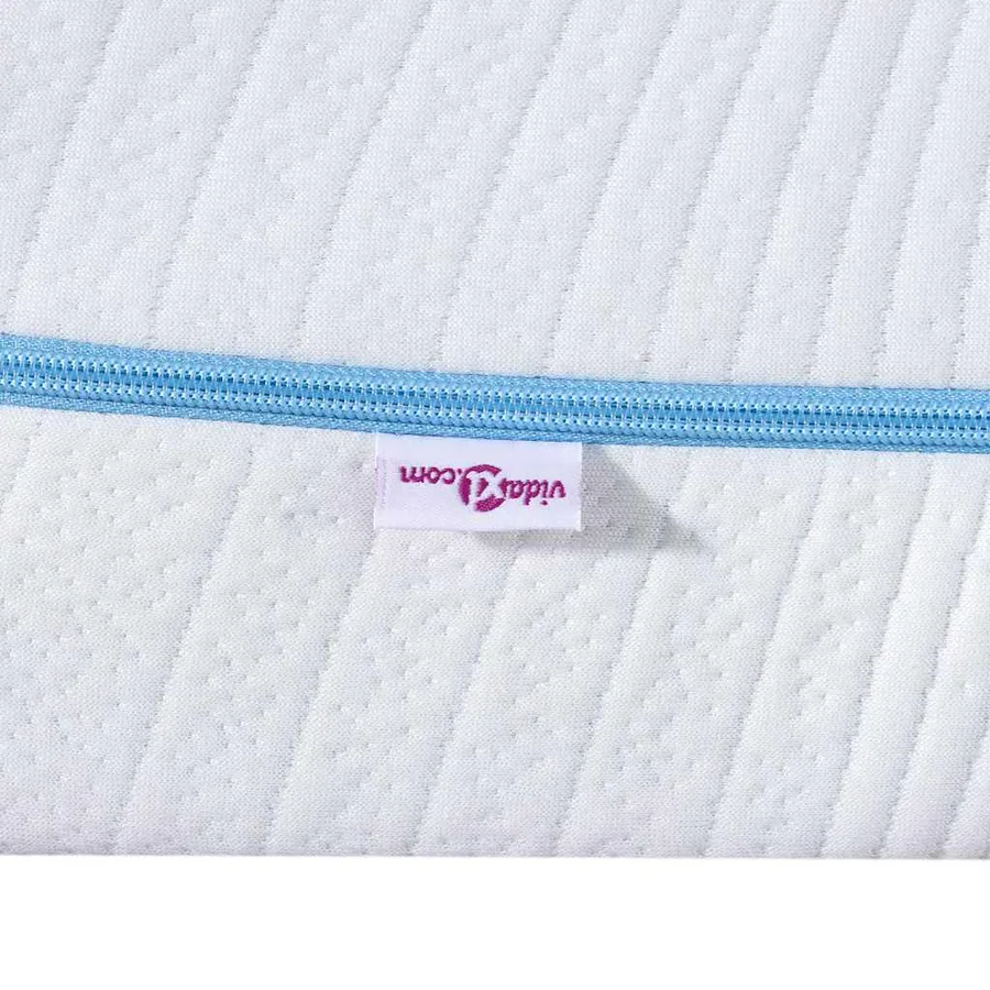 Matelas Moyennement ferme 160 x 200 cm Blanc - 9