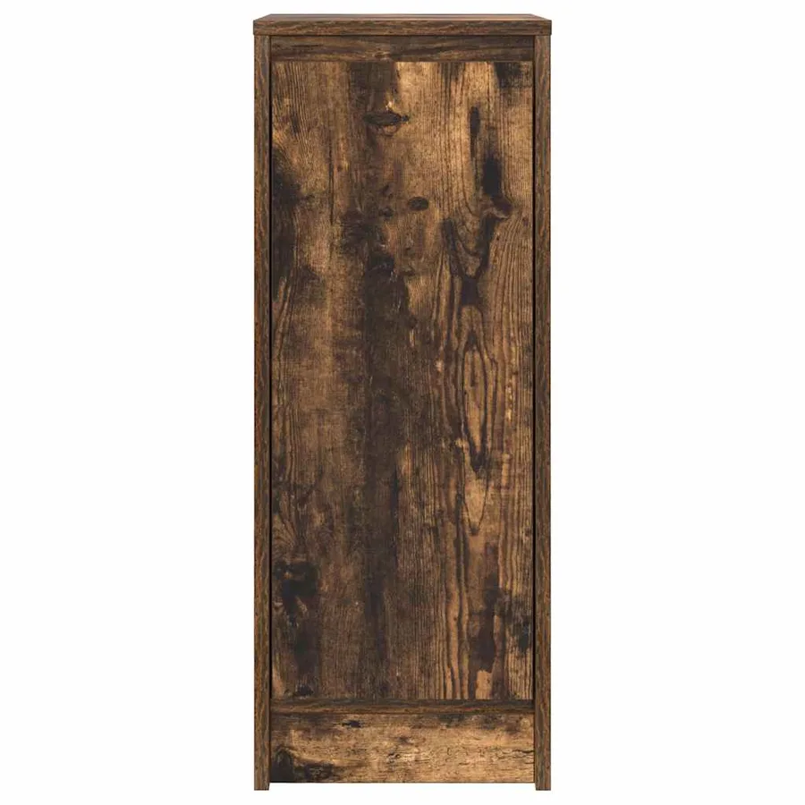 Buffet chêne fumé 29,5x34x76 cm bois d'ingénierie - 6