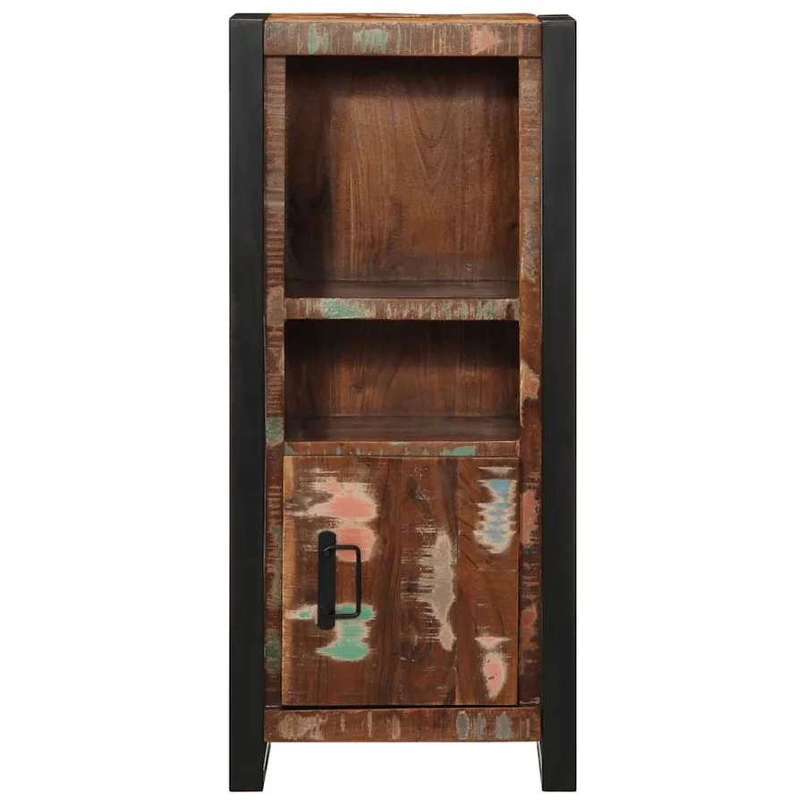Armoire de salle de bain 40x30x90 cm bois massif récupération - 3