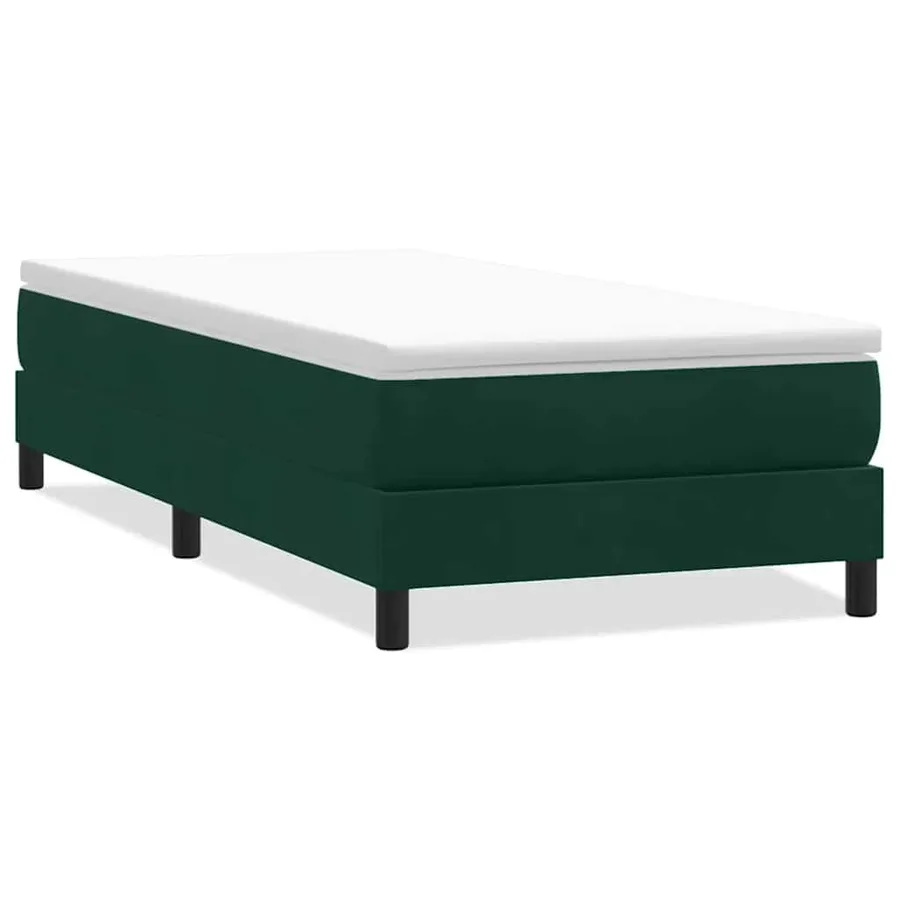 Sommier à lattes de lit sans matelas vert foncé 100x220cm - 2