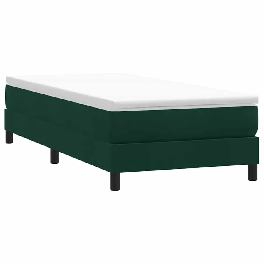 Sommier à lattes de lit sans matelas vert foncé 100x220cm - 3