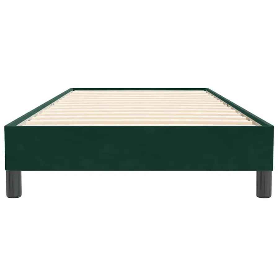 Sommier à lattes de lit sans matelas vert foncé 100x220cm - 5