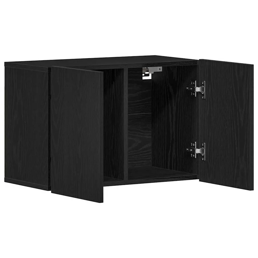 Meuble TV Chêne noir 60x30x41 cm Bois d'ingénierie - 5