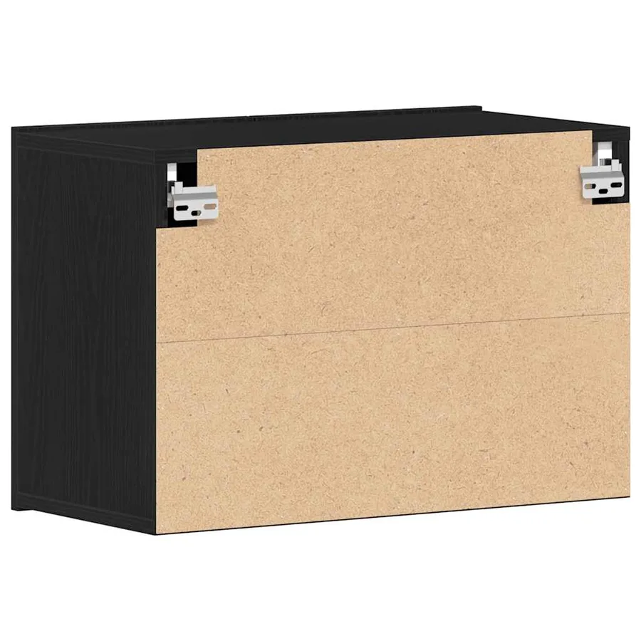 Meuble TV Chêne noir 60x30x41 cm Bois d'ingénierie - 8