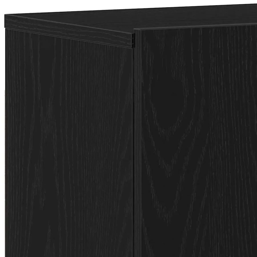 Meuble TV Chêne noir 60x30x41 cm Bois d'ingénierie - 9