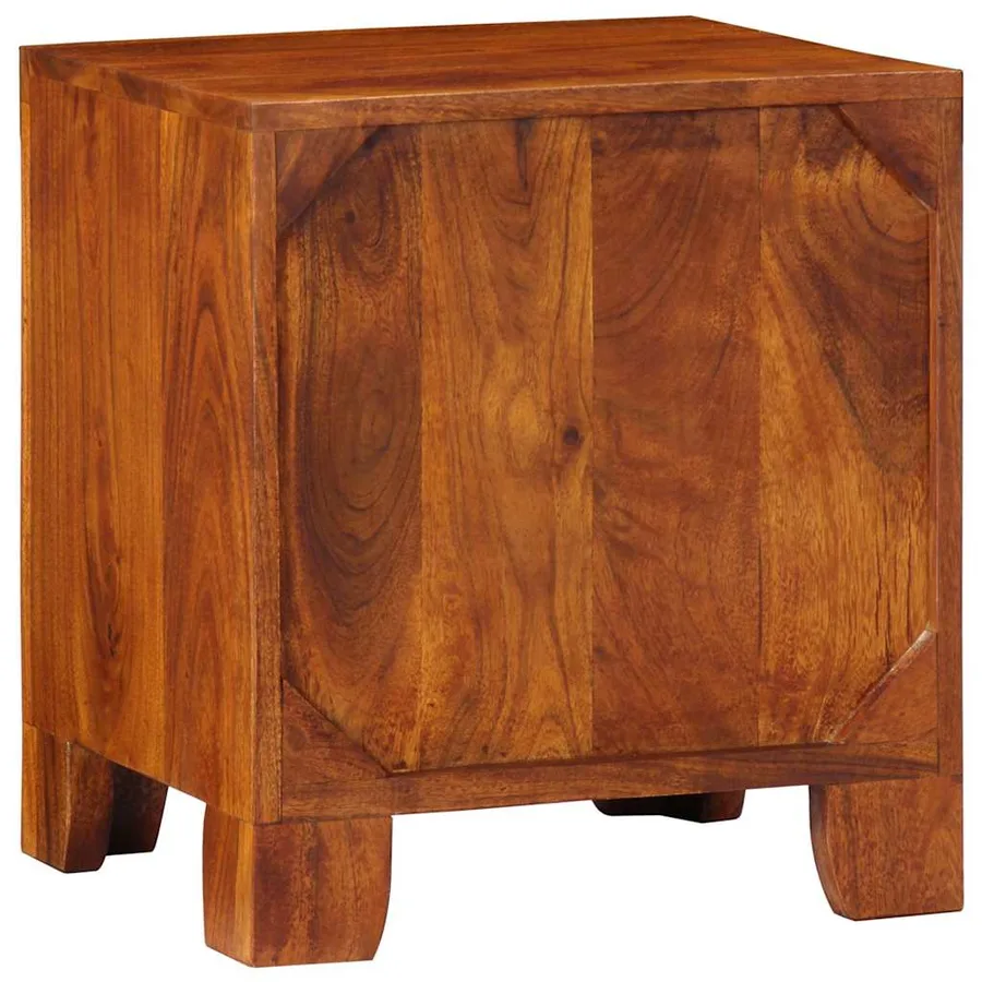 Table de chevet 2 pcs 40x35x45 cm bois d'acacia massif - 4