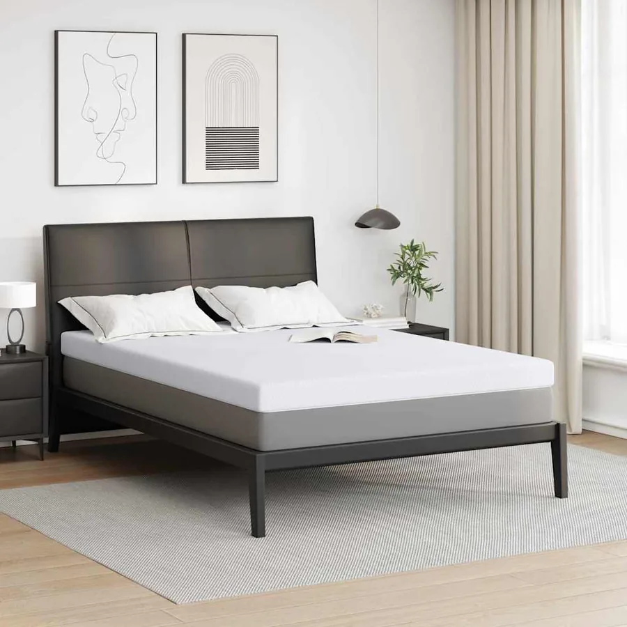 Surmatelas en mousse à mémoire 140 x 190 cm Thick Doux Blanc