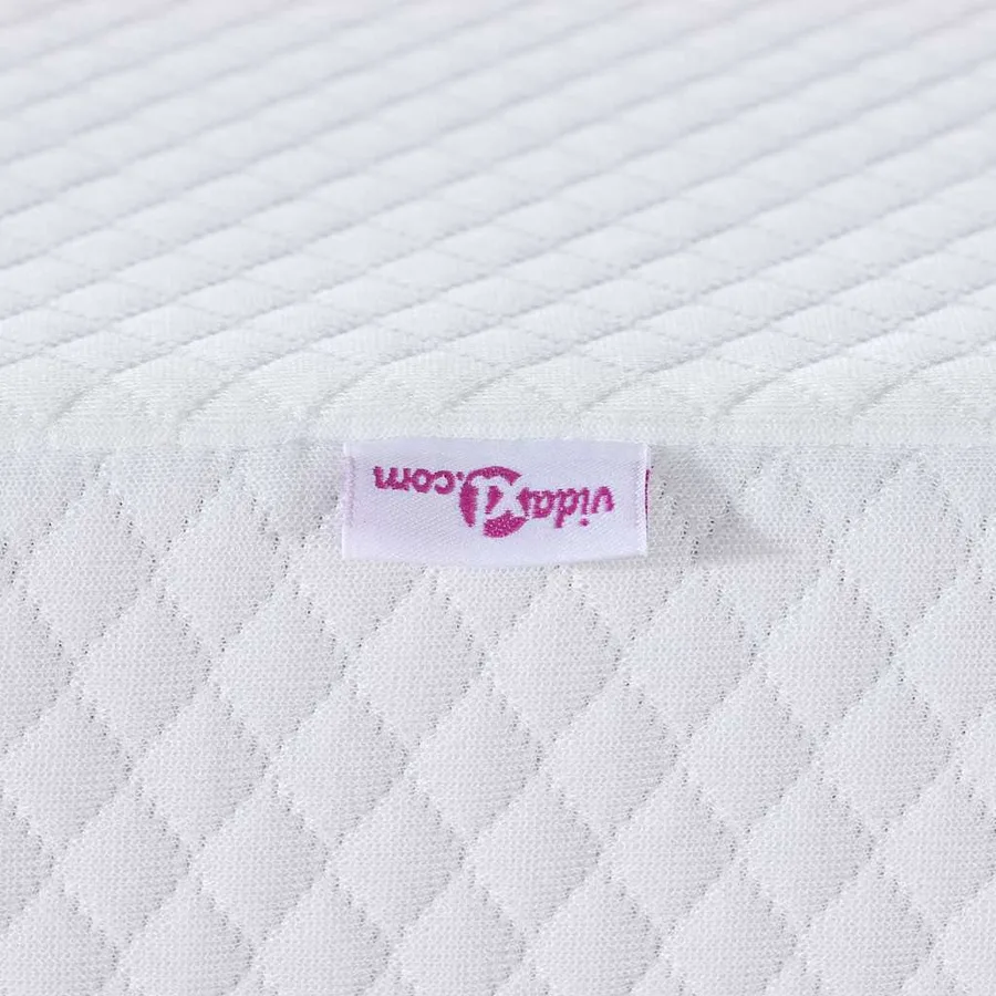Surmatelas en mousse à mémoire 140 x 190 cm Thick Doux Blanc - 9
