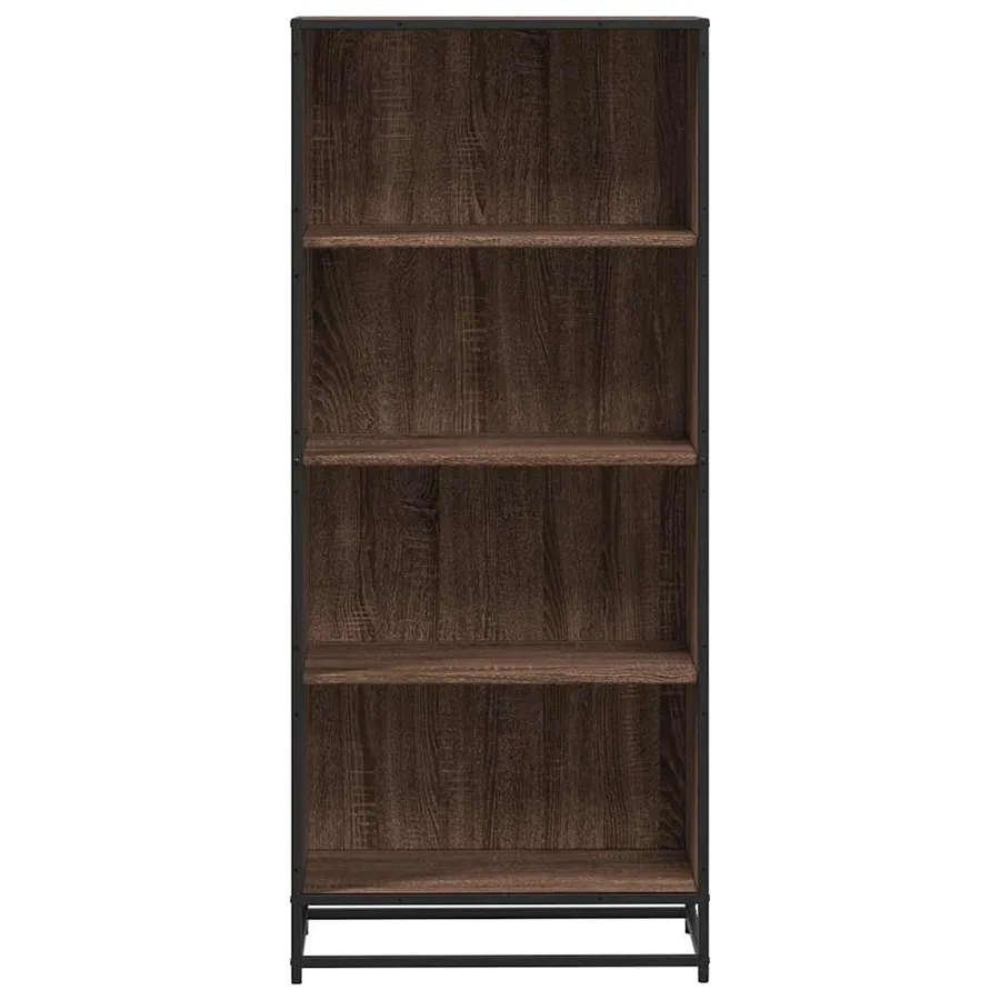Bibliothèque chêne marron 60x35x139 cm bois d'ingénierie - 4