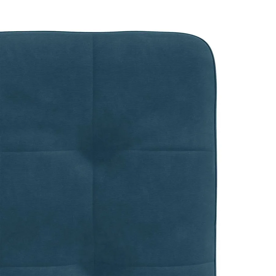 Chaises à manger lot de 2 Bleu Velours - 7