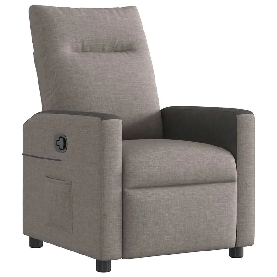 Fauteuil inclinable Taupe Tissu - 2