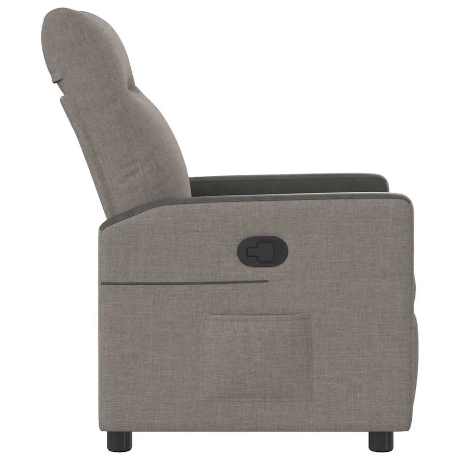 Fauteuil inclinable Taupe Tissu - 4