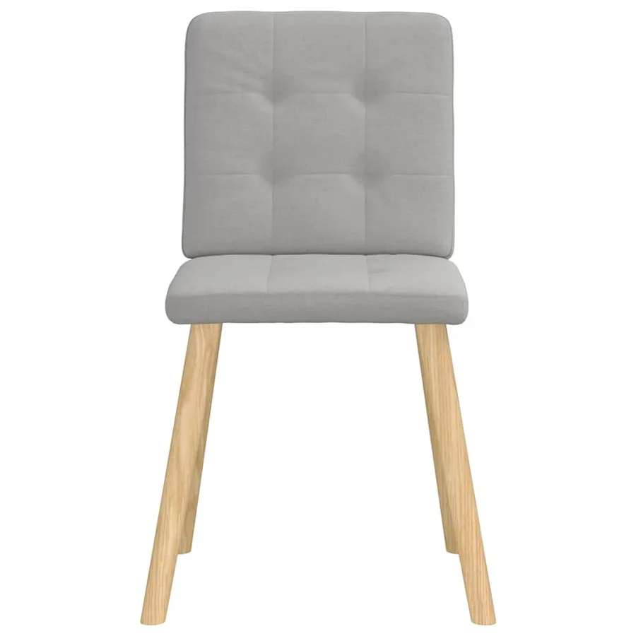 Chaises à manger lot de 6 gris nuage tissu - 3