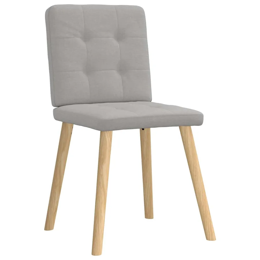Chaises à manger lot de 6 gris nuage tissu - 4