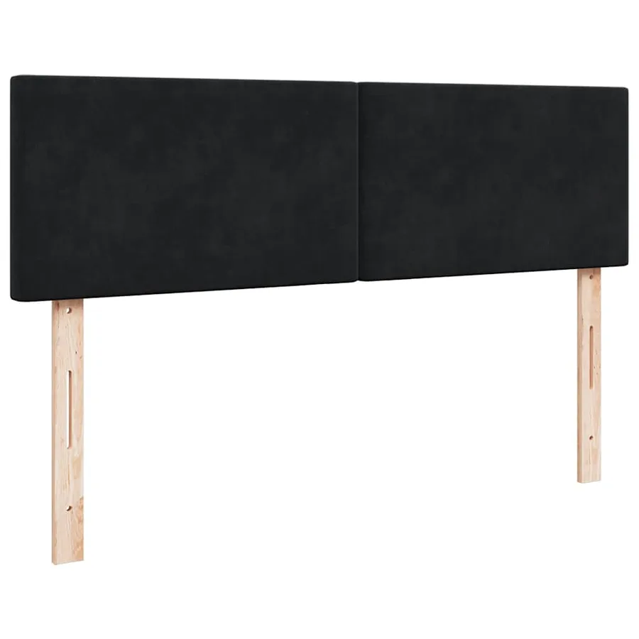 Cadre de lit ottoman avec matelas noir 140x190 cm velours - 8