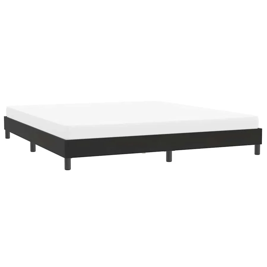 Cadre de lit sans matelas noir 200x210 cm velours - 4