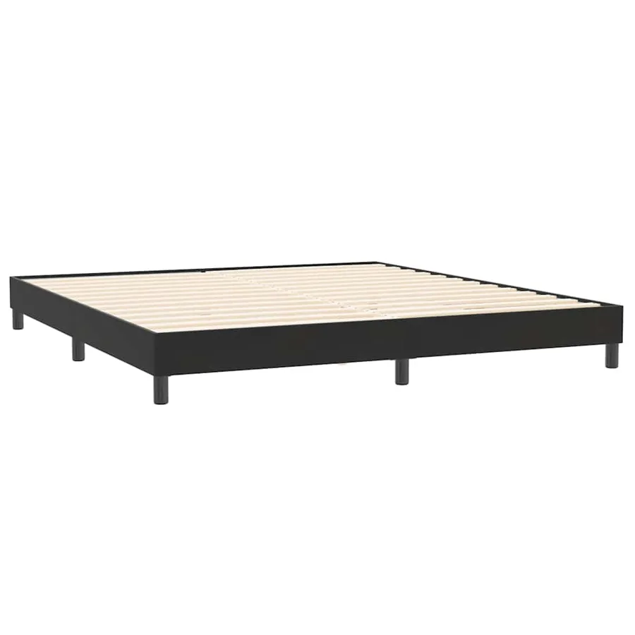 Cadre de lit sans matelas noir 200x210 cm velours - 7