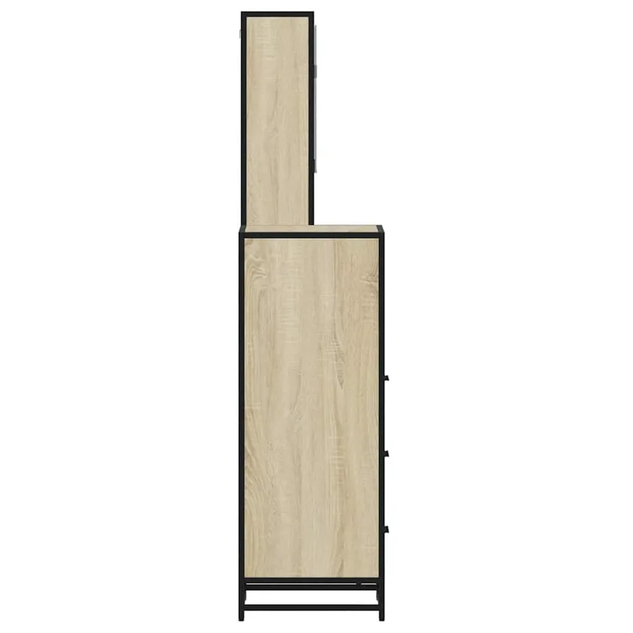 Ensemble de meubles de salle de bain 3 pcs chêne sonoma - 6