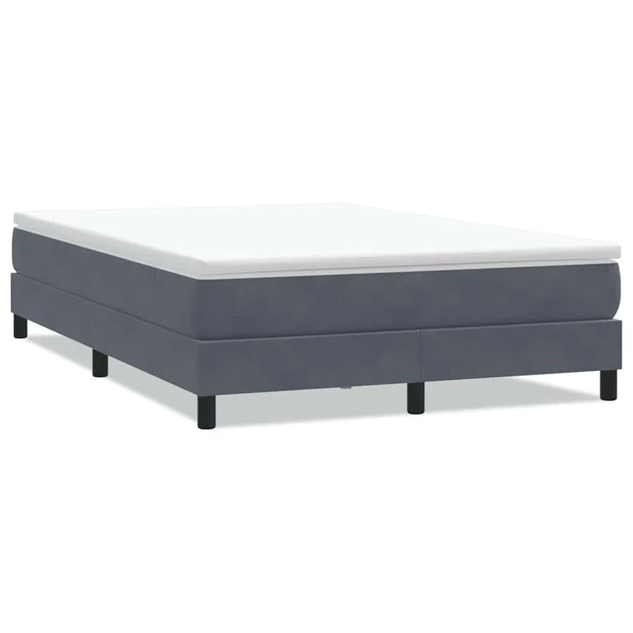Sommier à lattes de lit sans matelas gris foncé 140x210 cm - 2
