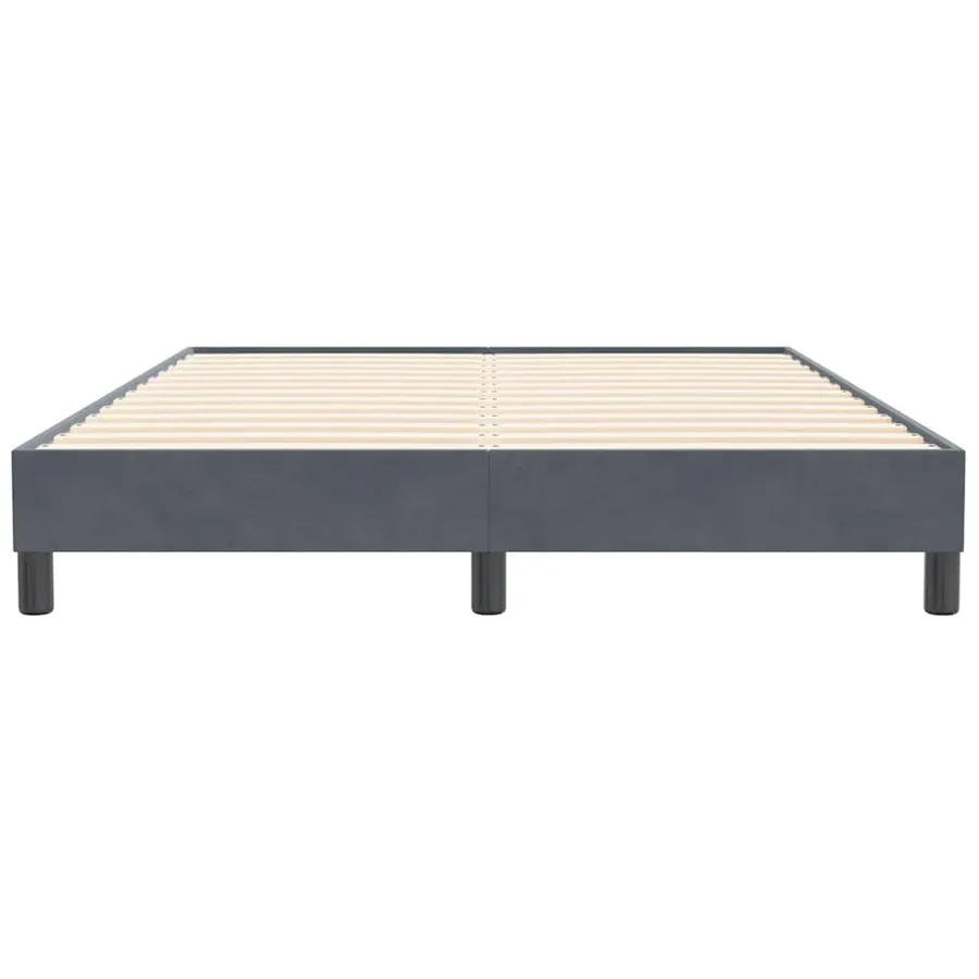 Sommier à lattes de lit sans matelas gris foncé 140x210 cm - 5