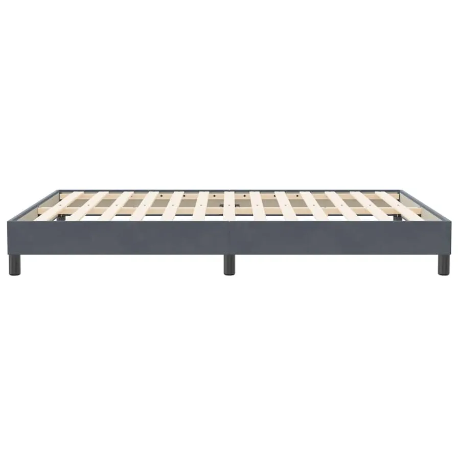 Sommier à lattes de lit sans matelas gris foncé 160x210 cm - 6