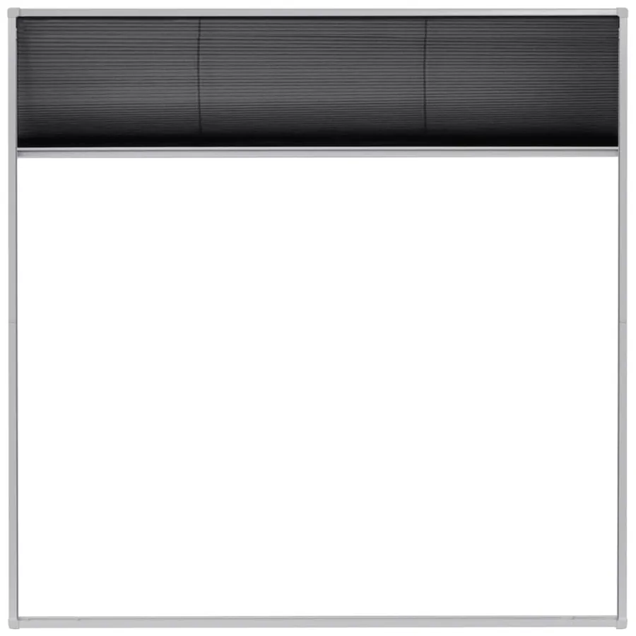 Moustiquaire plissée pour fenêtre Aluminium 120 x 120 cm - 3