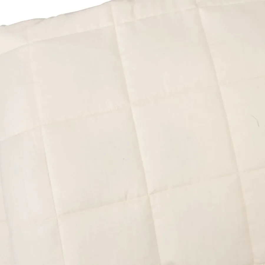 Couverture lestée Crème clair 135x200 cm 6 kg Tissu - 4
