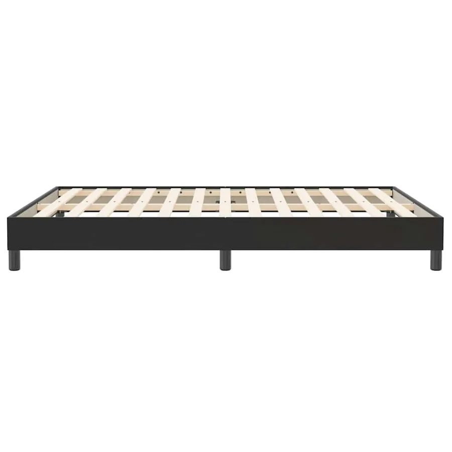 Cadre de lit sans matelas noir 160x210 cm velours - 6