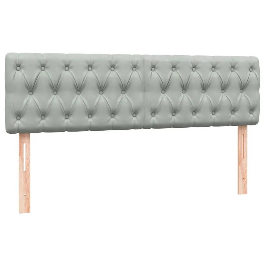 Sommier à lattes de lit et matelas gris clair 160x210cm velours - 6