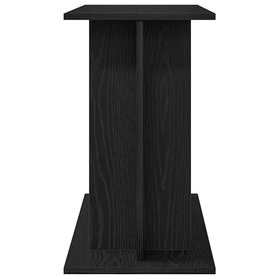 Support pour aquarium chêne noir 80x35x60cm bois d'ingénierie - 6