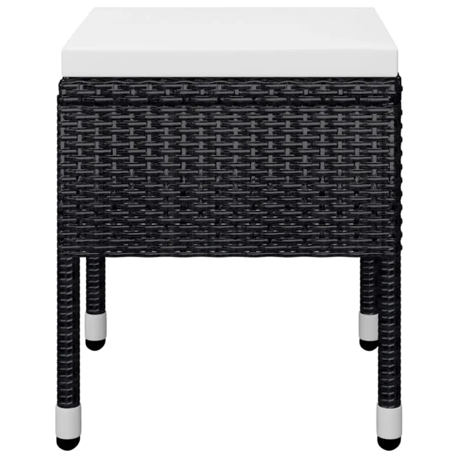 Ensemble à manger de jardin 5 pcs Noir - 9
