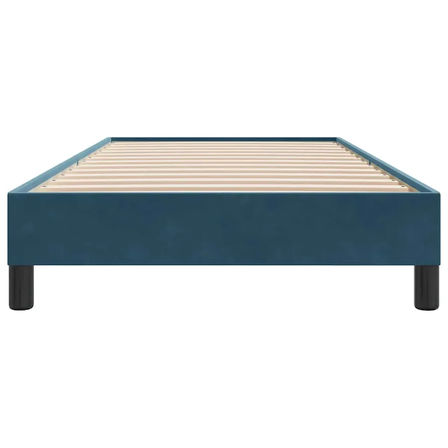 Sommier à lattes de lit sans matelas bleu foncé 80x210 cm - 5