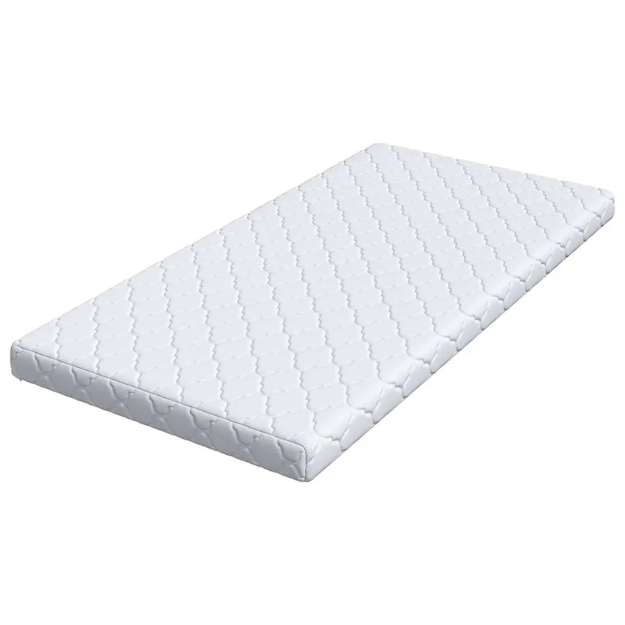 Matelas Blanc 120 x 200 cm Tissu jacquard - 4