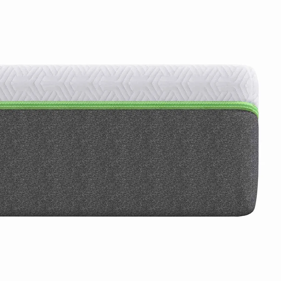 Matelas Blanc et Gris 140 x 190 cm Tissu jacquard - 7