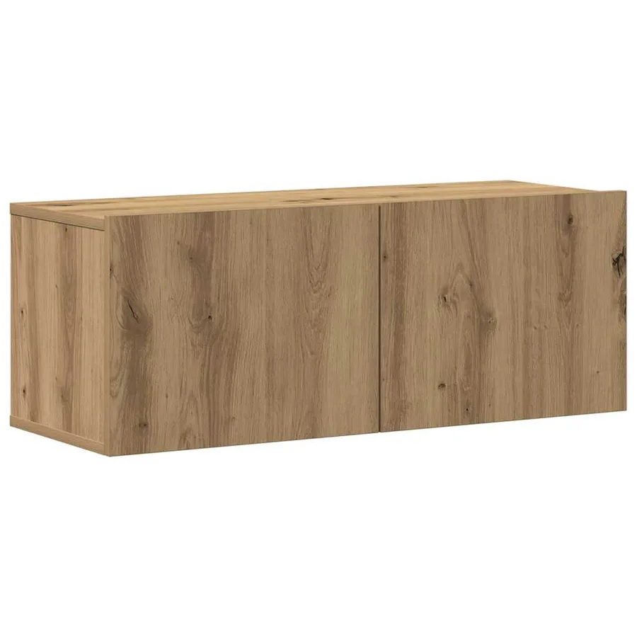 Ensemble de meuble TV mural 7 pcs chêne artisanal - 6