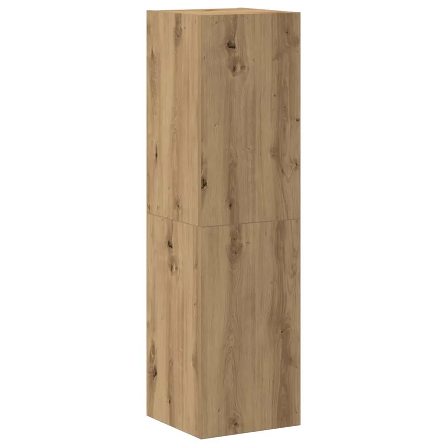Ensemble de meuble TV mural 7 pcs chêne artisanal - 8