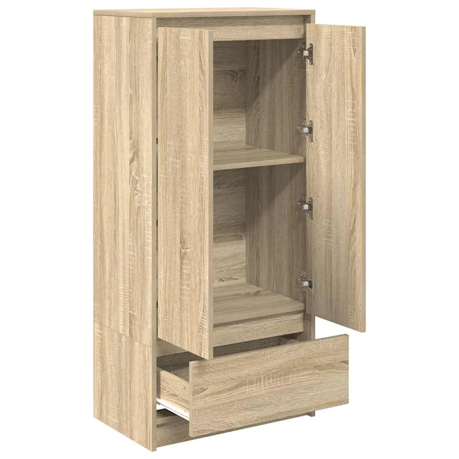 Armoire tiroir chêne sonoma 55,5x34x119,5 cm bois d'ingénierie - 5