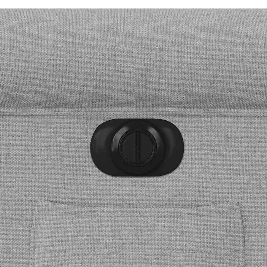 Fauteuil inclinable électrique gris nuage tissu - 14